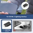 thumbnail image 3 of HBIHGHHONG para DJI MIC 2, adaptador de teléfono, receptor de micrófono inalámbrico para micrófono 2, adaptador Lightning, teléfono, PC, tableta, micrófono USB, accesorios, 3 of 7