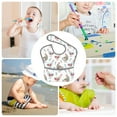 thumbnail image 6 of Bingfone Mess-Proof Baby Bib - Waterproof Bib for Baby Boy or Girl with Food Catcher Pocket, Unisex-Funny Chicken, 6 of 6