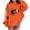 Orange, variant on WOYY Girls Hooded Sweatshirt Football Print Loose Active Hoodie, Sizes 18-24M