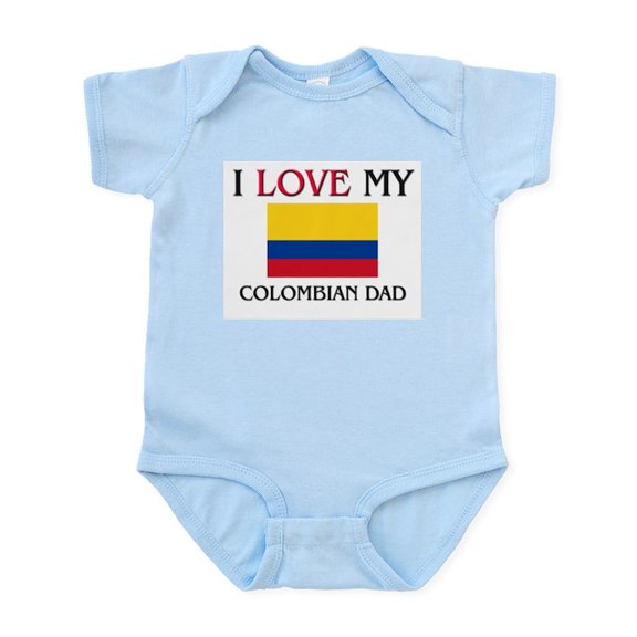CafePress - I Love My Colombian Dad Infant Bodysuit - Baby Light Bodysuit, Size Newborn - 24 Months