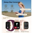 thumbnail image 2 of Reloj de fitness Bluetooth Smartwatch SOGRACE de 1.85 pulgadas en oro rosa, 2 of 8