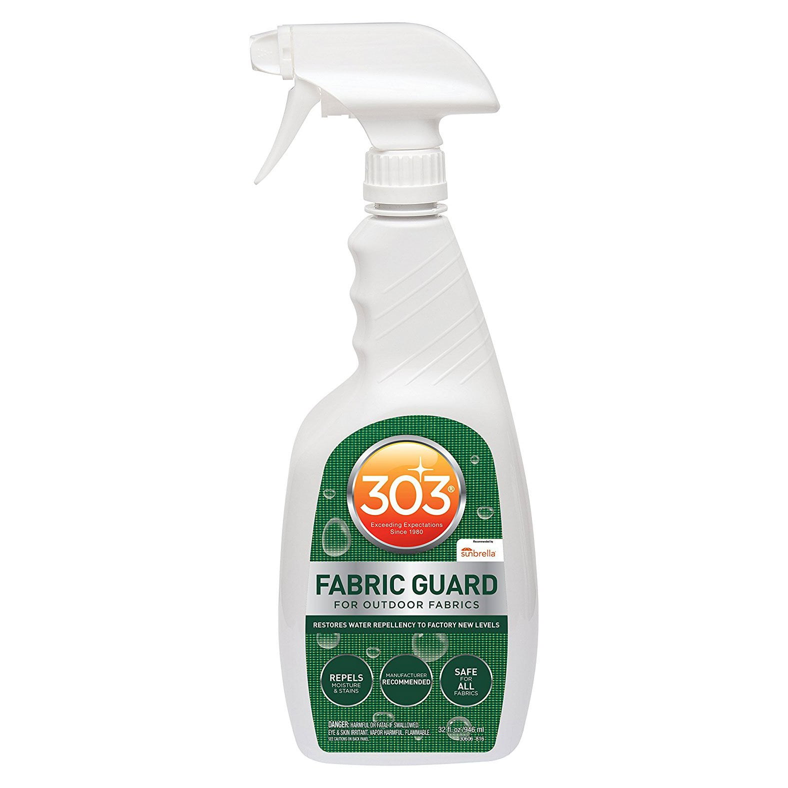303 Non Toxic Fabric Guard Stain Protector Spray Treatment, 32 Ounces