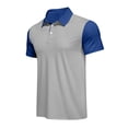 thumbnail image 6 of Trgacdwlo Color Block Men Polo Shirts Lightweight Quick Dry Short Sleeve Shirt for Men Summer Athletic Gym Golf Polo Shirt Men Gray XXXL, 6 of 8