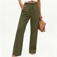 thumbnail image 5 of High Waist Straight Leg Pants for Womens Breathable Comfy Running Sports Trousers with Pockets M, 5 of 7