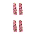 thumbnail image 1 of Inteprter 2x235cm flores de cerezo colgando ratán flor falsa planta vid hoja fiesta Navidad paisajismo decoración rosa Rosa roja 2piezas, 1 of 6