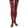 thumbnail image 2 of THDHVS Girls Socks,Toddler Socks,Girls Soft Tights Versatile Stripe and Solid Color Combination for Daily Use Footed Tights Provide Comfortable and Flexibility for Dance and Play Orange Free Size, 2 of 3