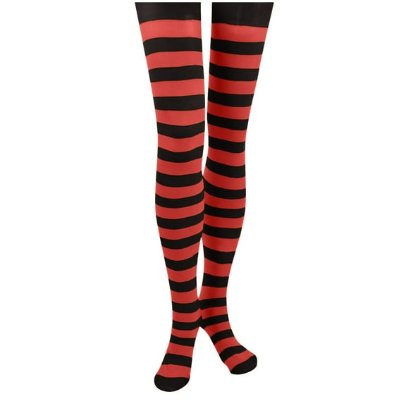 Alkepwun Tights for Girls Color-Blocking Striped Cotton Soft Lightweight Breathable Comfortable Leggings Adorable Fun Witch Costume Stockings