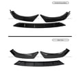 thumbnail image 3 of FITS 2021+ BMW G30 5 SERIES M SPORT GLOSS BLACK PERFORMANCE FRONT BUMPER LIP KIT, 3 of 4