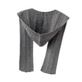 thumbnail image 2 of Bufanda con capucha para la cabeza, calentador de cuello, bufanda con capucha para mujeres, otoño, hombres, al aire libre Gris, 2 of 8