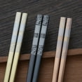thumbnail image 5 of Cheers US 4Pairs Metal Chopsticks Reusable Stainless Steel Chopsticks Dishwasher Safe Chop Sticks Cute Laser Engraved Non-slip Japanese Korean Chopstick, 5 of 7