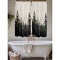 thumbnail image 7 of Living Room Curtains 72 Inches length, Mist Forest Window Treatment Curtain Drapes, Beige Farmhouse Vintage Nature Scenery Light Filtering Drapes for Bedroom Laundry Room, 52"x72", 2 Panels, 7 of 7