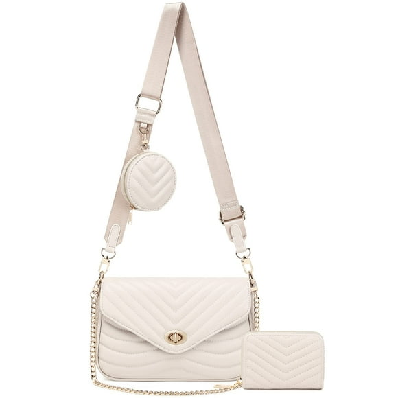 JEEHAN Bolsos cruzados acolchados para mujer Bolsos de hombro de diseñador Bolso pequeño