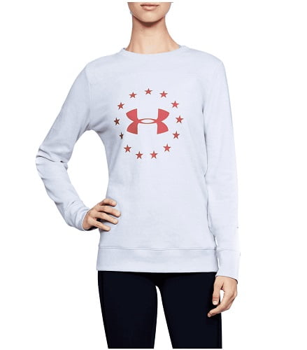 under armour crew neck sweatshirt women's