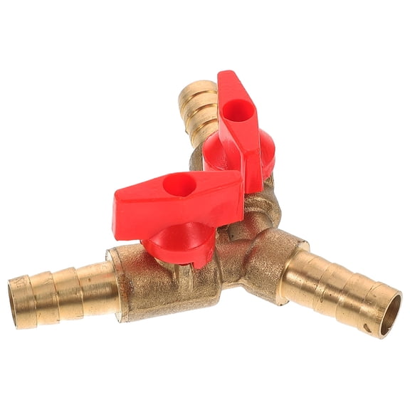 LEORX brass y-shaped valve splitter Three-way Valve Copper Professional Use 1Pcs