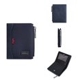 thumbnail image 1 of BAELLERRY Men's Short PU Leather Wallet Retro Snap Magnetic Large Capacity Wallet (Navy Blue), 1 of 9