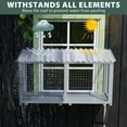 thumbnail image 6 of COZIWOW Weatherproof Cat Window Perch, Outdoor Cat Catio, Cat Cage for Cat Patio, Cat Window Box, Dark Gray, 6 of 6