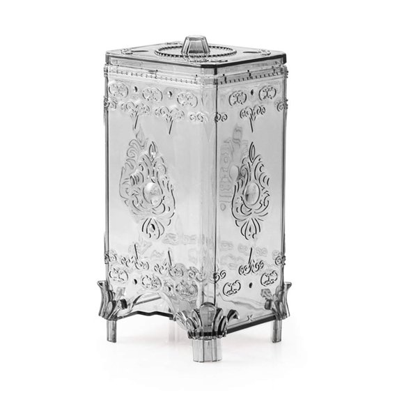 Organizador De Maquillaje De Escritorio Translúcido Moderno, Almacenamiento De Cosméticos, Dispensador De Almohadillas De Algodón, Soporte Para Contenedor, Caja De Almohadillas Para Quitar Maquillaje