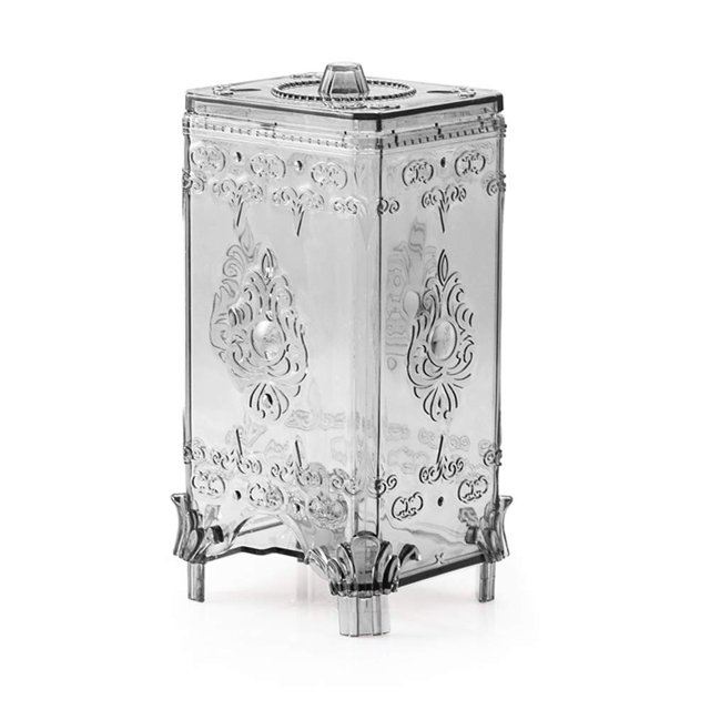Organizador De Maquillaje De Escritorio Translúcido Moderno, Almacenamiento De Cosméticos, Dispensador De Almohadillas De Algodón, Soporte Para Contenedor, Caja De Almohadillas Para Quitar Maquillaje
