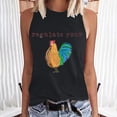 thumbnail image 2 of Moda Casual mujer sin mangas impreso damas cuello redondo Tank Tops chaleco camiseta Fridja  gh4636, 2 of 9