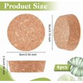 thumbnail image 2 of 4Pcs Large Cork Stoppers 3.2~3.5 Inch Wood Bottle Lids Tapered Cork Plugs Wooden Canning Jar Lids Wood Tapered Plugs Wine Bottle Stoppers Wooden Jar Plug, 2 of 9