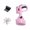 Pink, variant on Dog Poop Bag Holder, Waste Dispenser for Leash, Portable Outdoor Walking, Includes Refill Roll, Durable Hard Shell with Hook Easy Dispense(9.4Inch,Yellow)