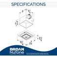 thumbnail image 2 of Broan-NuTone Bathroom Ventilation Fan With Bluetooth Speaker SPK80L - LED Light, 80 CFM, White, 2 of 5