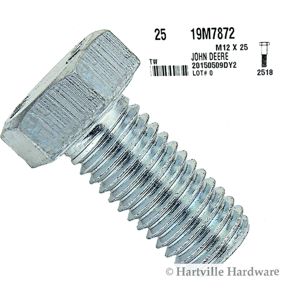 John Deere Original Equipment Cap Screw #19M7872