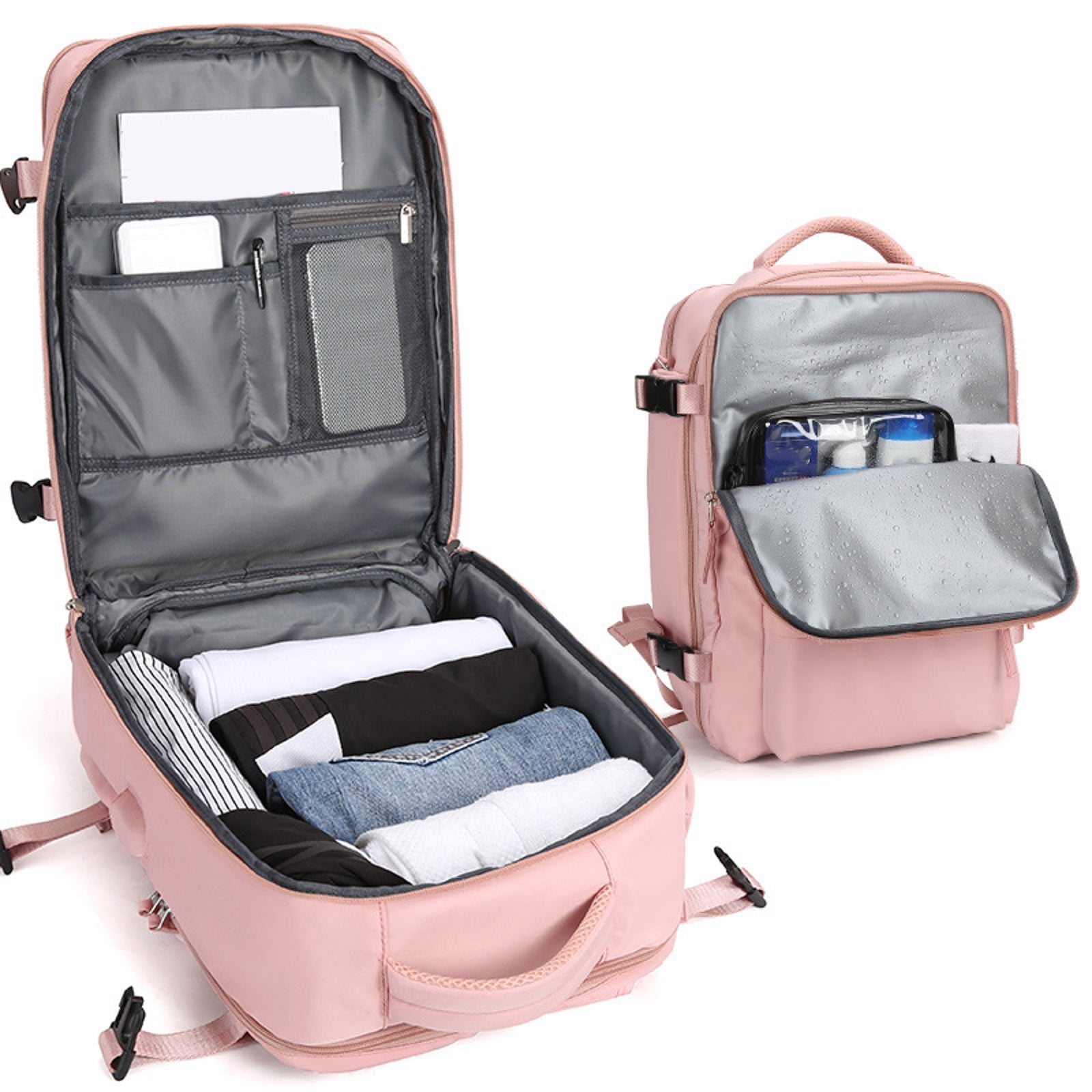 Tkrady Women Travel Shoulder Bag, Large Capacity Lightweight Separated Shoe Compartment Multifunctional Luggage Backpack Short Trip Poor Travel Bag