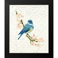 thumbnail image 2 of Sarah, Colleen 12x14 Black Modern Framed Museum Art Print Titled - Song Bird and Trellis, 2 of 5