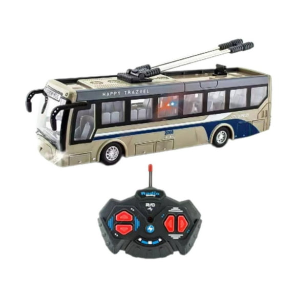 Autobús escolar RC Autobús de control remoto 1/32 Regalos Puertas que se abren hacia la derecha Autobús escolar de juguete Modelo de autobús escolar oro corto