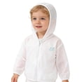 thumbnail image 6 of mgoYE Baby Infant Toddler Lightweight and Breathable Hoodie Summer Sun Protection Coat Jacket(White,18-24 Months), 6 of 9