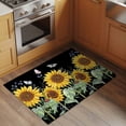 thumbnail image 2 of Entrance Runner Rug 2'x3', Sunflowers Non-slip Doormat for Indoor Outdoor Entrance, Botanical Watercolor Butterfly Plant Washable Throw Floor Mat for Front Door/Living Room/Bedroom/Bathroom/Kitchen, 2 of 9