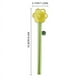 thumbnail image 2 of Cuchara para mezclar helado de girasol de colores | Agitador de mango largo de vidrio transparente de borosilicato | Mezclador de cócteles para café, limonada, té helado, helados y fiestas, 2 of 2