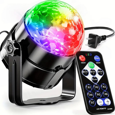 FanFun Disco Ball Party Light, Screw-In, LED, Color-Changing, RGB Strobe Light