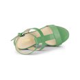 thumbnail image 4 of BLISSFUL STEP Sandales Compensées Espadrilles à Brides pour Femmes Vert 7, 4 of 7