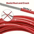 thumbnail image 2 of Furggis 50FT Dog Tie-Out Cable with Shock-Absorbing Spring, Durable & Weatherproof, for Yard & Camping - Red, 2 of 7