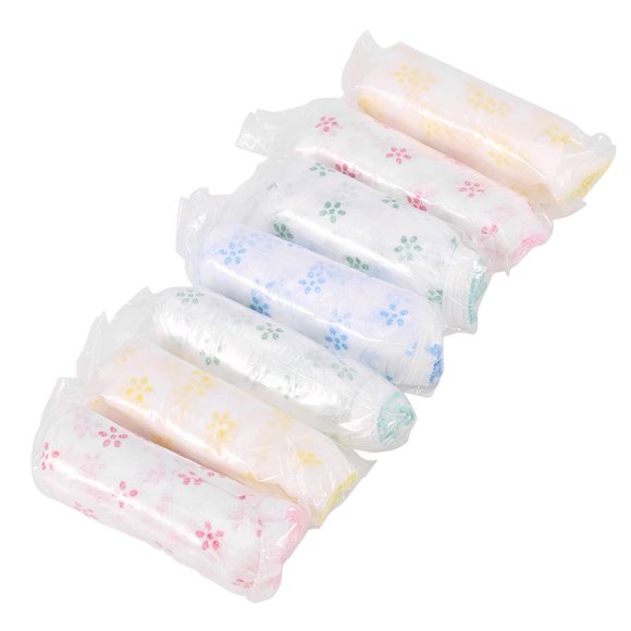 Noref Underpants, 7pcs/lot Women Travel Printed Disposable Pregnant Postpartum Paper Cotton Brief Panties, Pregnant Underpants