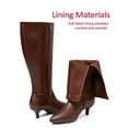 thumbnail image 4 of Women's Extra Wide Calf Knee High Boots Stiletto Heeled True Wide Width Plus Size Knee-High Boot Comfort Pointed Toe Tall Long Boots for Women., 4 of 7