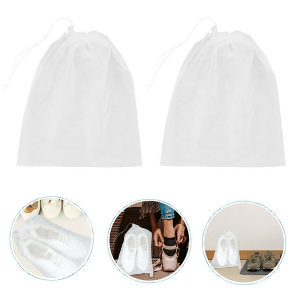 Homoyoyo Men Women Shoe Bags Non Woven Fabric 50Pcs 15.0X12.5X0.04In