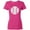 Cyber Pink, variant on Inktastic Distressed Baseball in White Women's T-Shirt