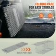 thumbnail image 6 of VEVOR Humane Live Animal Trap, Dimensions 50" x 20" x 26", Crafted from Galvanized Iron, Collapsible Design with Carrying Handle for Capturing Stray Dogs, Armadillos, Raccoons, Marmots, and Foxes, 6 of 9