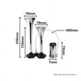 thumbnail image 7 of 12V/24V 110dB Super Loud Auto Car Dual Tone Air Horn Set with Trumpet Compressor for Motorcycle Car Boat Truck Vehicle Easy to Install, 110dB Super Loudness, 7 of 7