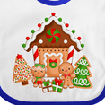 thumbnail image 4 of Inktastic Gingerbread House Christmas Boys or Girls Baby Bib, 4 of 4