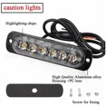 thumbnail image 2 of 4 Emergency Warning Lights for Vehicles, Emergency Lights for Trucks, Strobe Lights, 6 LED Surface Mount Waterproof, 2 of 5