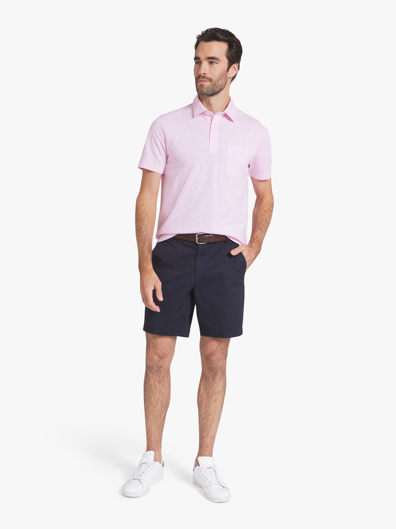 Chaps Men's and Big Men's Harbor Side Slub Short Sleeve Polo Shirt, Sizes S-3XL