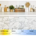 thumbnail image 5 of MOYISHI Countertop Vinyl Laminate Sheet | Peel & Stick | Durable Self-Adhesive Paper Resists Heat, Stains, Water | Kitchen & Bath | 30” x 132” | Marble Design | Grey (12ft), 5 of 7