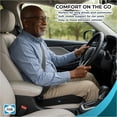 thumbnail image 2 of Memory Foam Car Seat n – Gel Seat ns for Office Chairs, Tailbone Pain Relief n, Cooling Pillow, Slim Fit Car Seat, 2 of 4