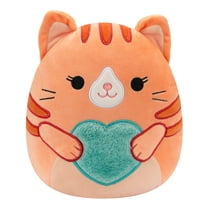 Squishmallows Official 8 inch Gigi The Orange Tabby Cat with Heart - Child's Ultra Soft Stuffed Plush Toy