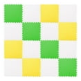 thumbnail image 2 of de juego de espuma Tapetes de yoga de rompecabezas de bebé de EVA de juguete para con bordes Fácil de cortar Amarillo Verde Blanco16 Zulema Alfombras de juego de espuma, 2 of 4