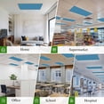 thumbnail image 6 of Blue Magnetic Fluorescent Light Covers for Ceiling Lights 2 x 4 Feet, Modern Pure Wave Ride Office Classroom Kitchen Drop Ceiling Light Covers Lighting Filters Shade Panel 2 Packs, 6 of 9